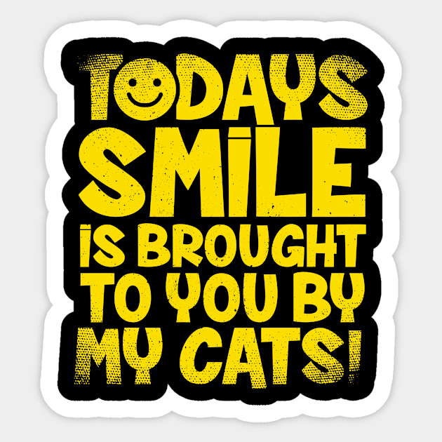 cats Sticker by CurlyDesigns